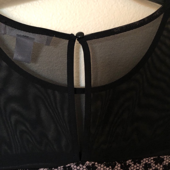 NWOT Motherhood Maternity Women’s Tan & Black Mesh/Lace Dress (Size: Large) - Picture 6 of 6